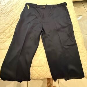 HAGAR CLASSIC FIT NAVY DRESS PANTS 42X30